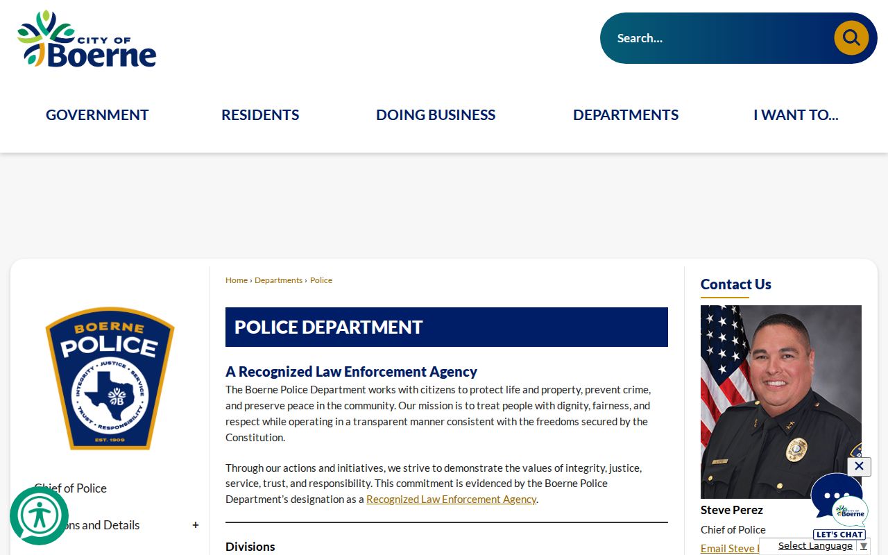 Kendall County criminal records Boerne Police building