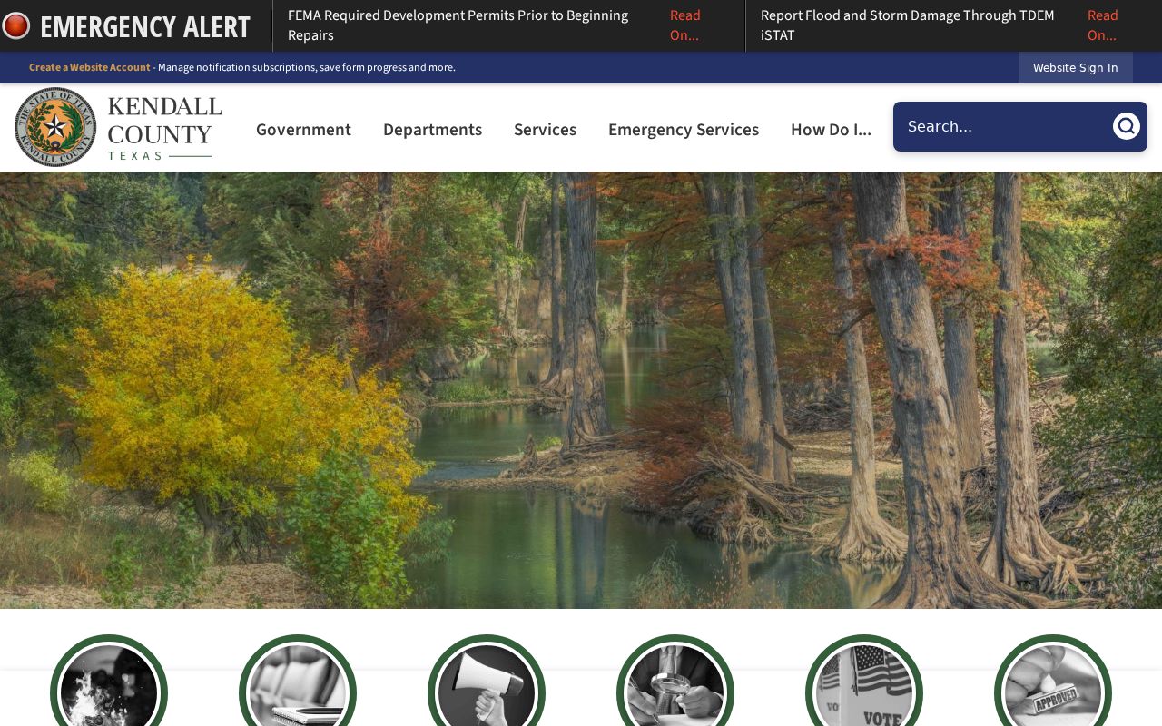 Kendall County criminal records government homepage